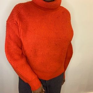 Joe fresh orange sweater in size small